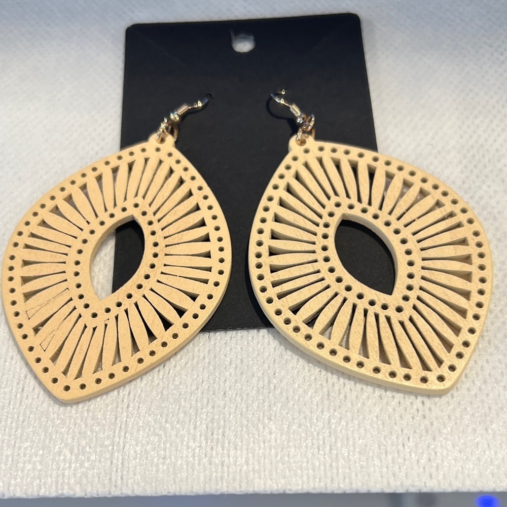Chic Gold-Tone Geometric Earrings